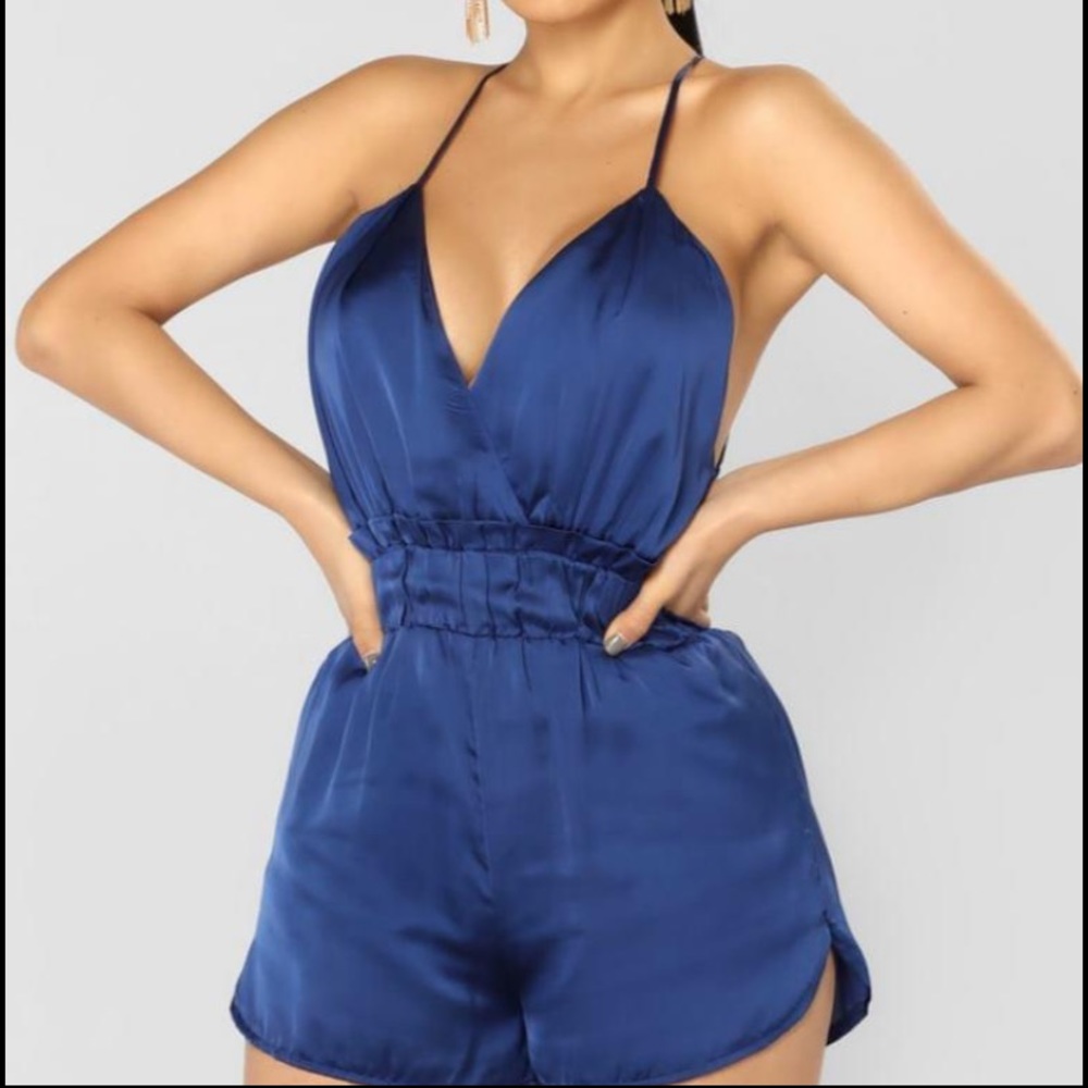 Fashionnova satin romper